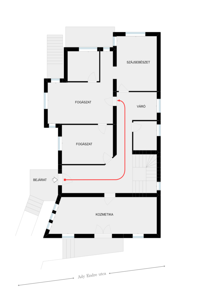 Medicina Klinika Hévíz Ady Endre utca 5 - épülettérkép.